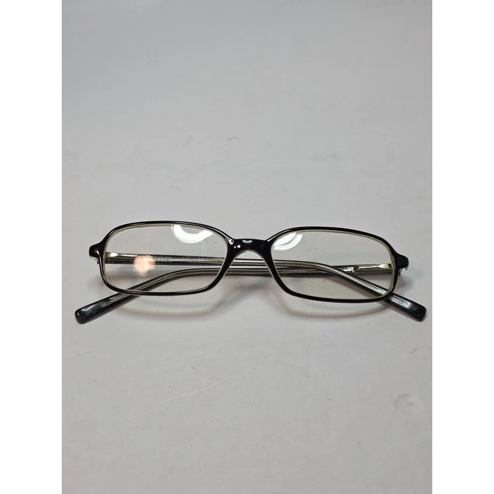 I-Deal Optics Frame Only Grant Black Crystal Rectangle Eyeglasses 51-19-140 Cute